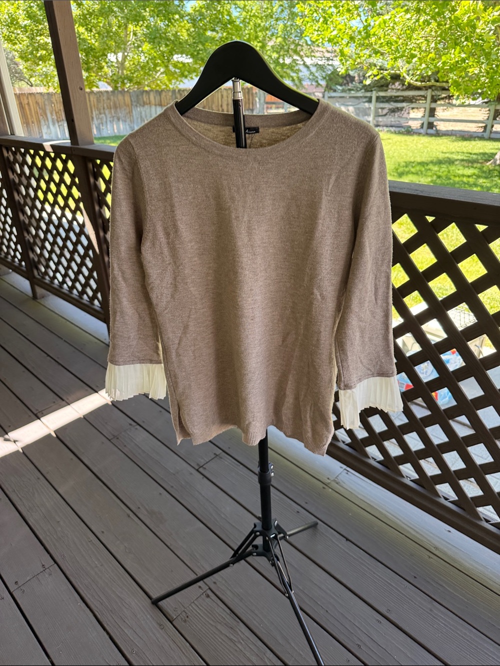 Vila Milano Sweater Taupe Size Small.